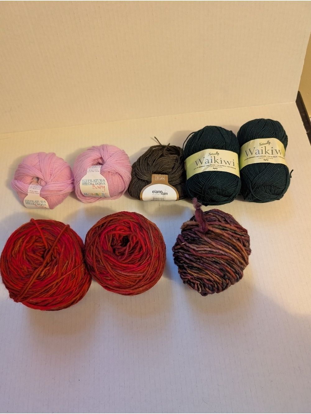 Mixed Lot Of Wool, Wool Blend Yarns